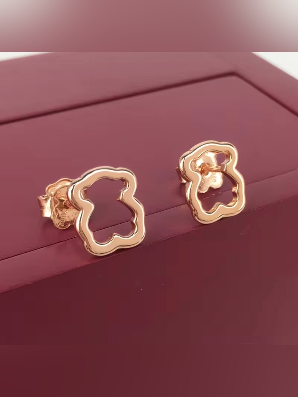Elegant Gold rose 925 Earrings